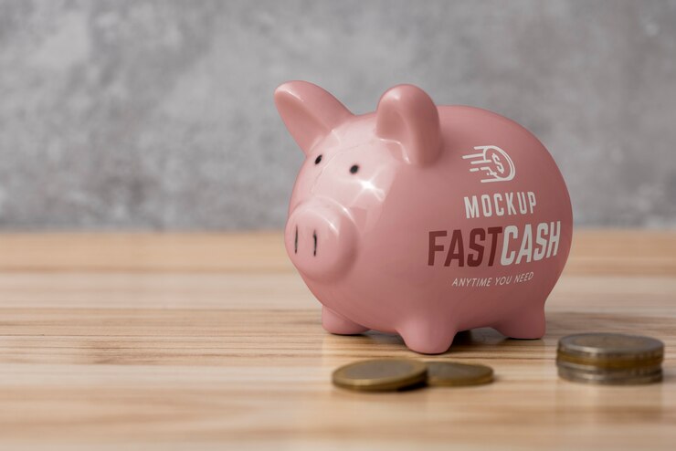 PSD salvadanaio in ceramica per risparmio e finanza