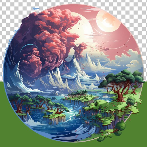 Salvar a terra ilustração png