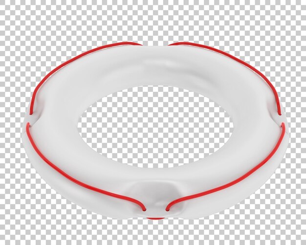 PSD salvavidas en la ilustración de renderizado 3d de fondo transparente