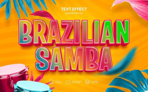 Samba-Tanz-Text-Effekt