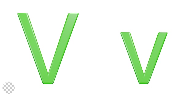 Sammlung von 3D-Alphabeten