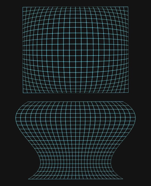 Sammlung von 3D-Wireframe-Gitter geometrischen Gitterdrähten