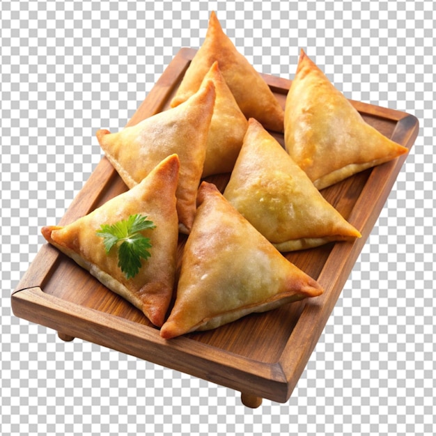 Samosa auf durchsichtigem Hintergrund