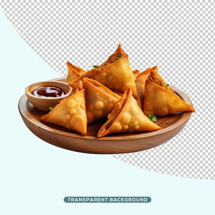 PSD samosa comida indiana