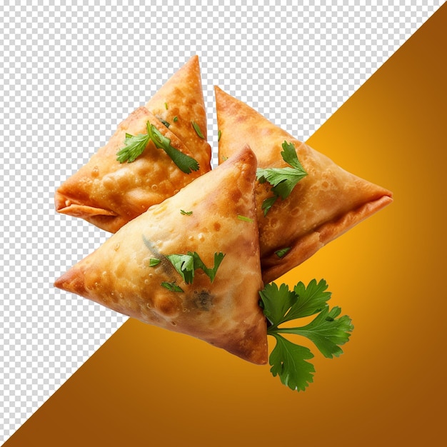 PSD samosa em fundo branco