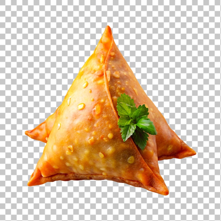 PSD samosa isolado em fundo transparente ilustração de renderização 3d