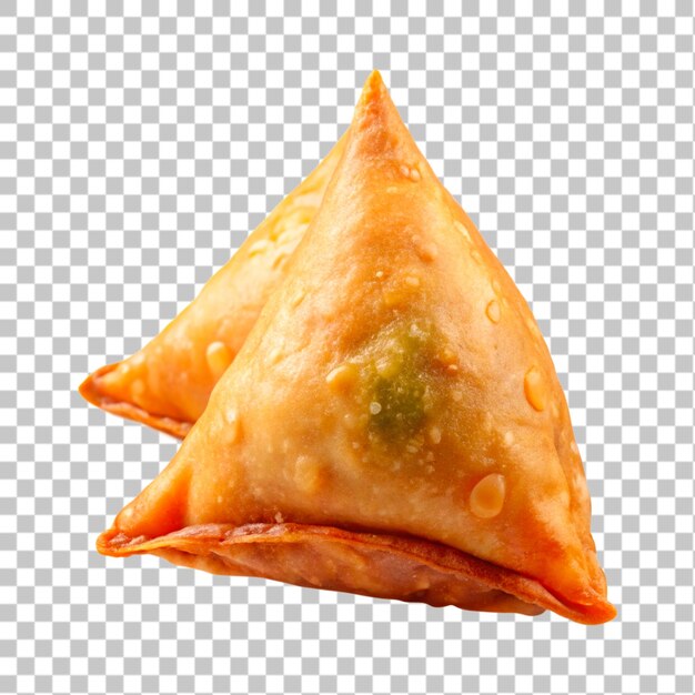 samosa isolata su uno sfondo trasparente illustrazione di rendering 3D