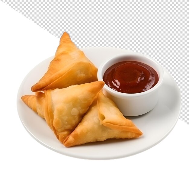 PSD le samosa près du ketchup