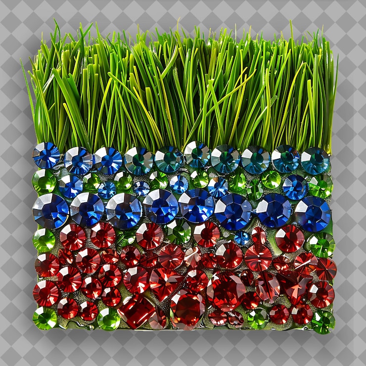 PSD san agustín zafiro con verde vibrante y vidrio azul bea png fondo de textura verde