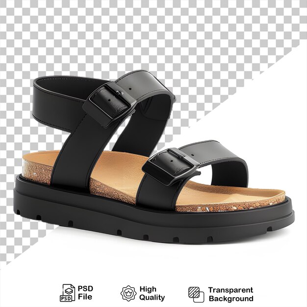 Sandalias de cuero negro png incluyen imagen