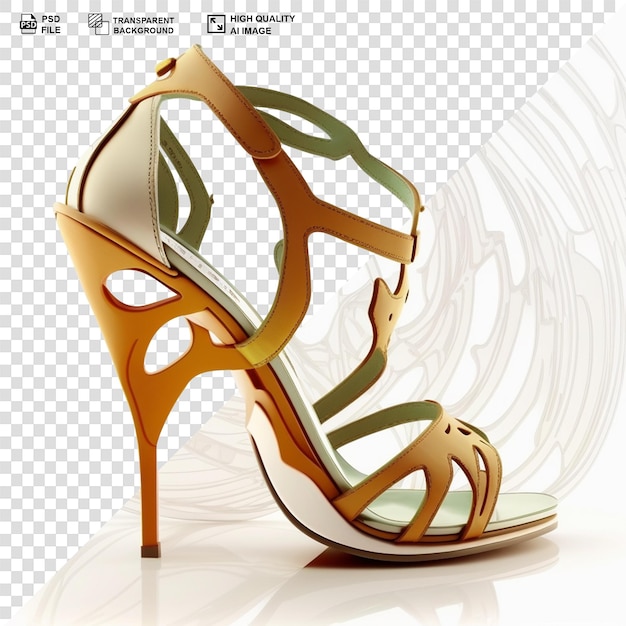 Sandalias psd 3d en un fondo aislado y transparente