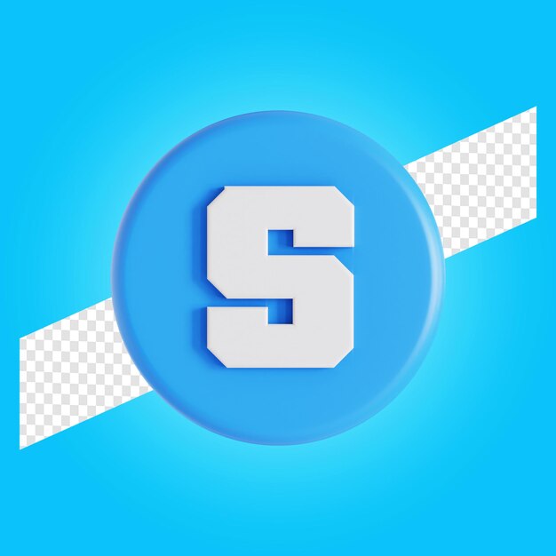 Sandbox criptomoneda símbolo logo 3d ilustración