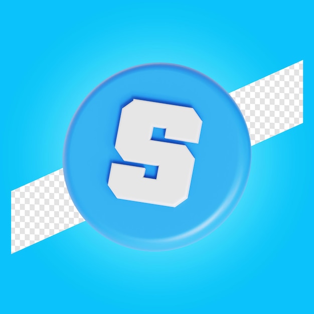 Sandbox criptomoneda símbolo logo 3d ilustración