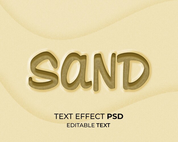 Sandtexteffekt editierbar