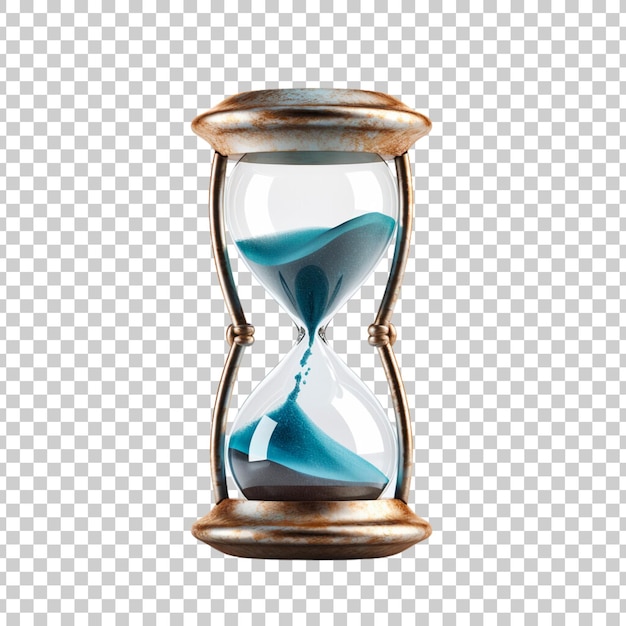 Sanduhr, isoliert auf durchsichtigem Hintergrund