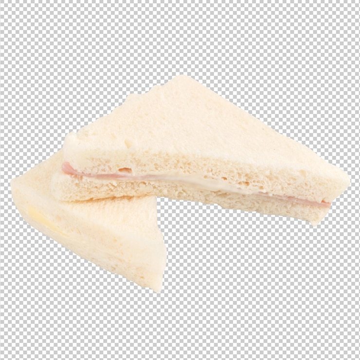 PSD sanduíche isolado em fundo branco