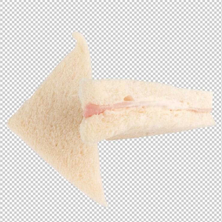 PSD sanduíche isolado em fundo branco