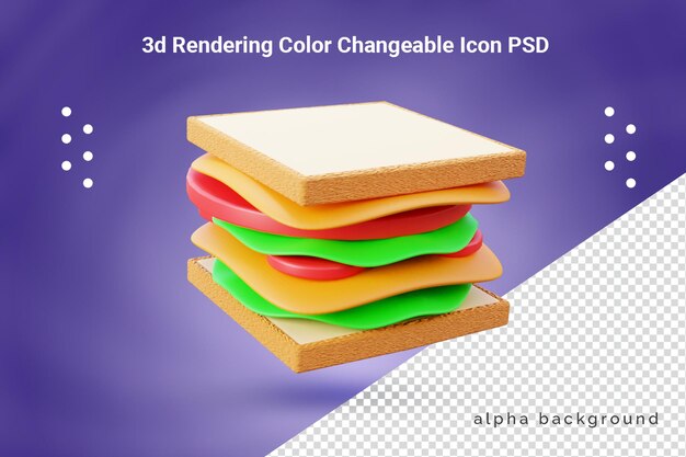 PSD sándwich 3d