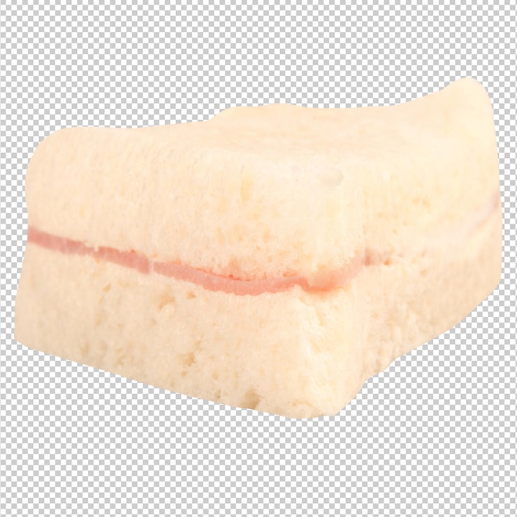 PSD sándwich aislado sobre un fondo blanco