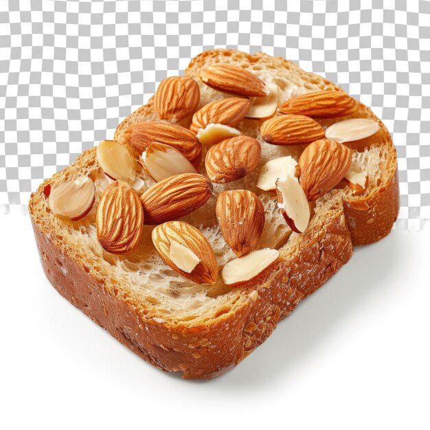 PSD un sandwich avec des amandes et des amandes dessus