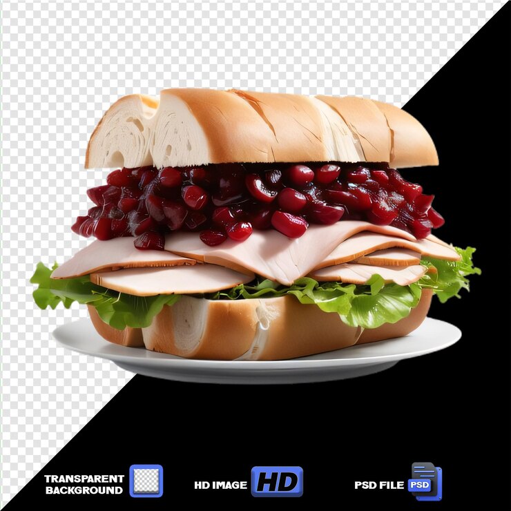 PSD sandwich au cheddar et au jambon avec de l'aïoli à l'ail