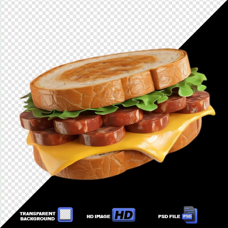 PSD sandwich au parmesan d'aubergine avec sauce marinara