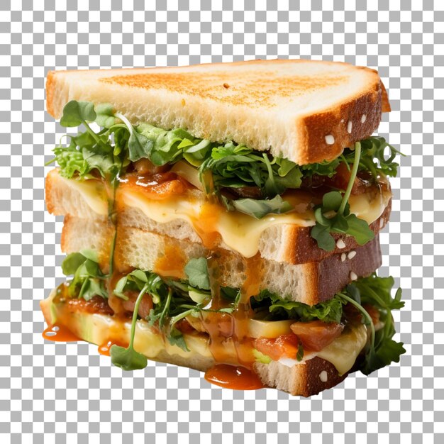 PSD sandwich auf durchsichtigem hintergrund