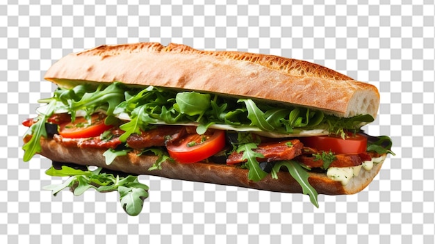 Un Sandwich De Ciabatta Fraîchement Préparé