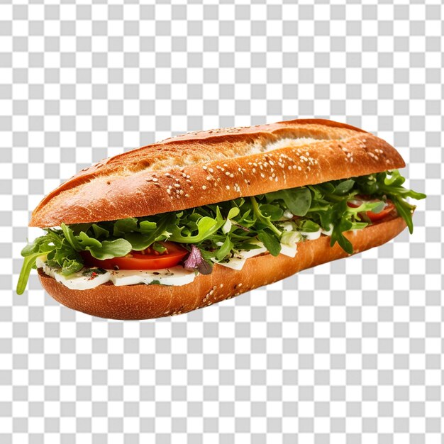 Un sándwich de ciabatta fresco