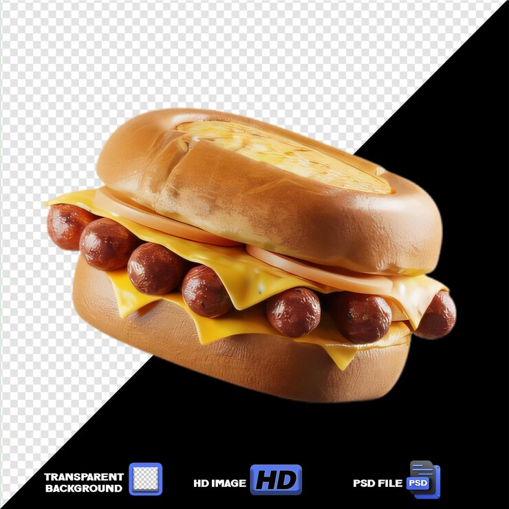 PSD un sandwich de dinde rôtie avec de la mayonnaise aux canneberges.