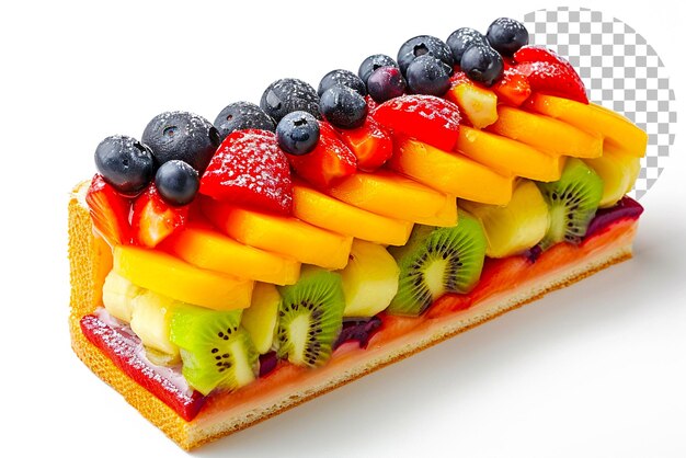 PSD sándwich de frutas dulces de estilo japonés sando de frutas sobre un fondo transparente