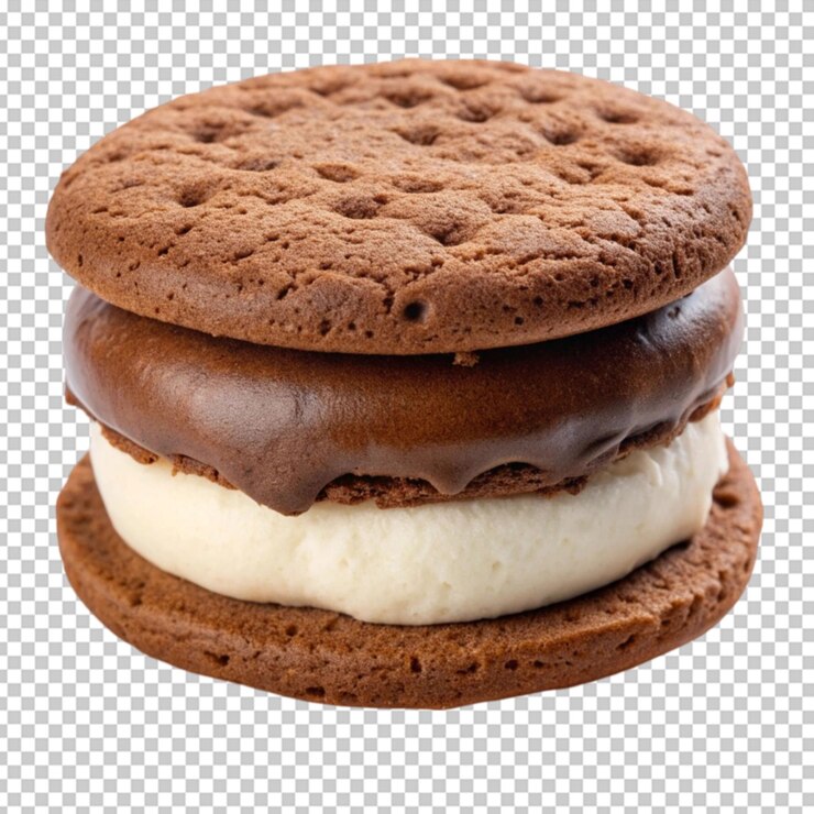 PSD sándwich de helado de chocolate