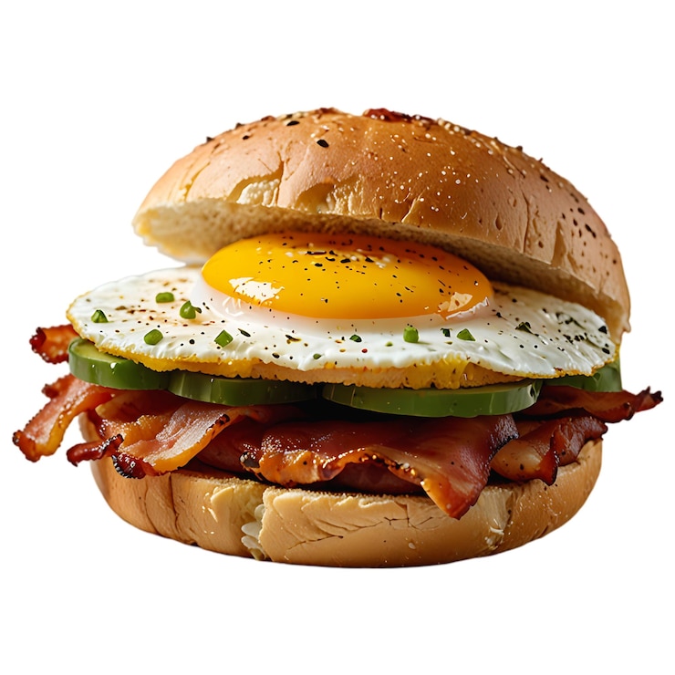 PSD sándwich de huevo psd en un fondo transparente ai generativo