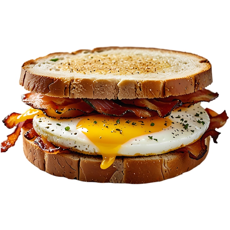 PSD sándwich de huevo psd en un fondo transparente ai generativo