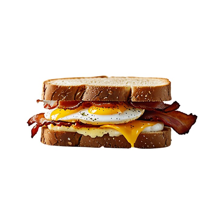 PSD sándwich de huevo psd en un fondo transparente ai generativo