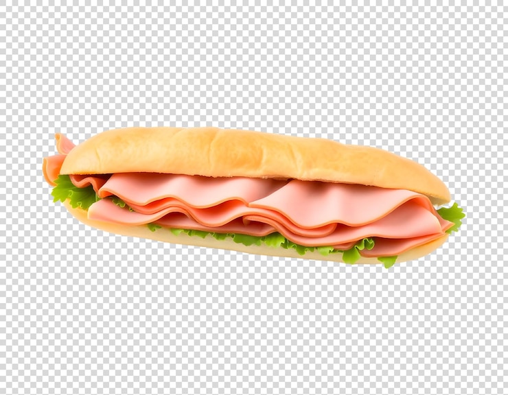 PSD un sándwich con jamón y queso