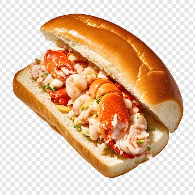 Sándwich de langosta enrollado