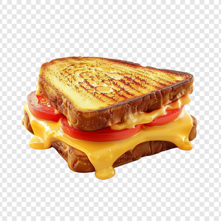 PSD sándwich de queso a la parrilla con tomate