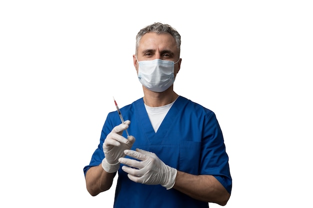 Sanitäter mit Impfstoff