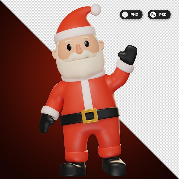 Santa claus figures 3D model posting