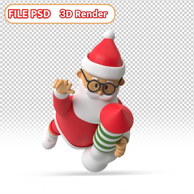 PSD santa_flying