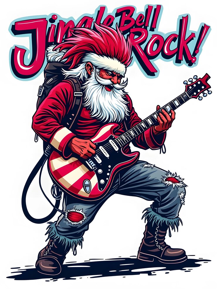 PSD santa the rock star a musical christmas celebration