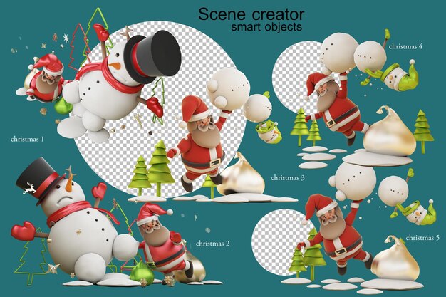 Santacros dans une posture différente à Noël