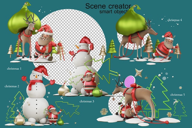 Santacros dans une posture différente à Noël