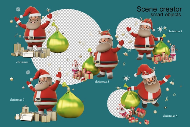 Santacros em uma postura diferente no Natal