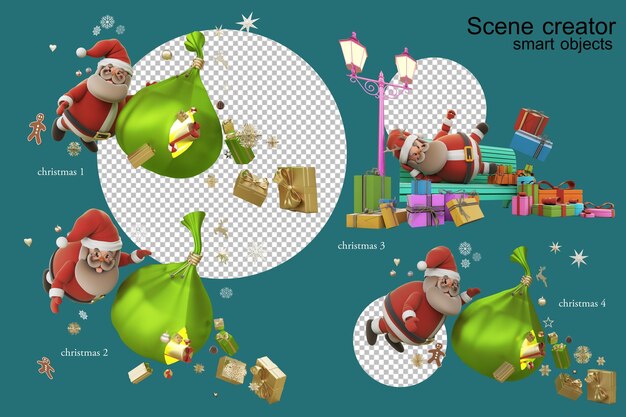 Santacros em uma postura diferente no Natal