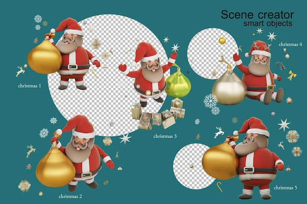 Santacros em uma postura diferente no Natal