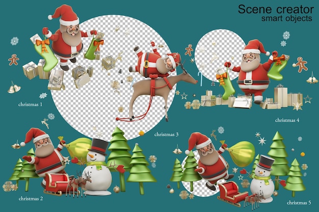 Santacros em uma postura diferente no Natal