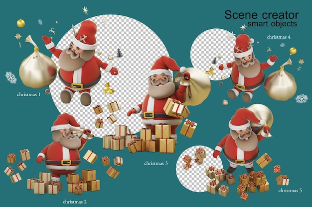 Santacros em uma postura diferente no Natal