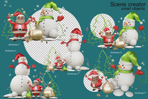 Santacros in una postura diversa a Natale